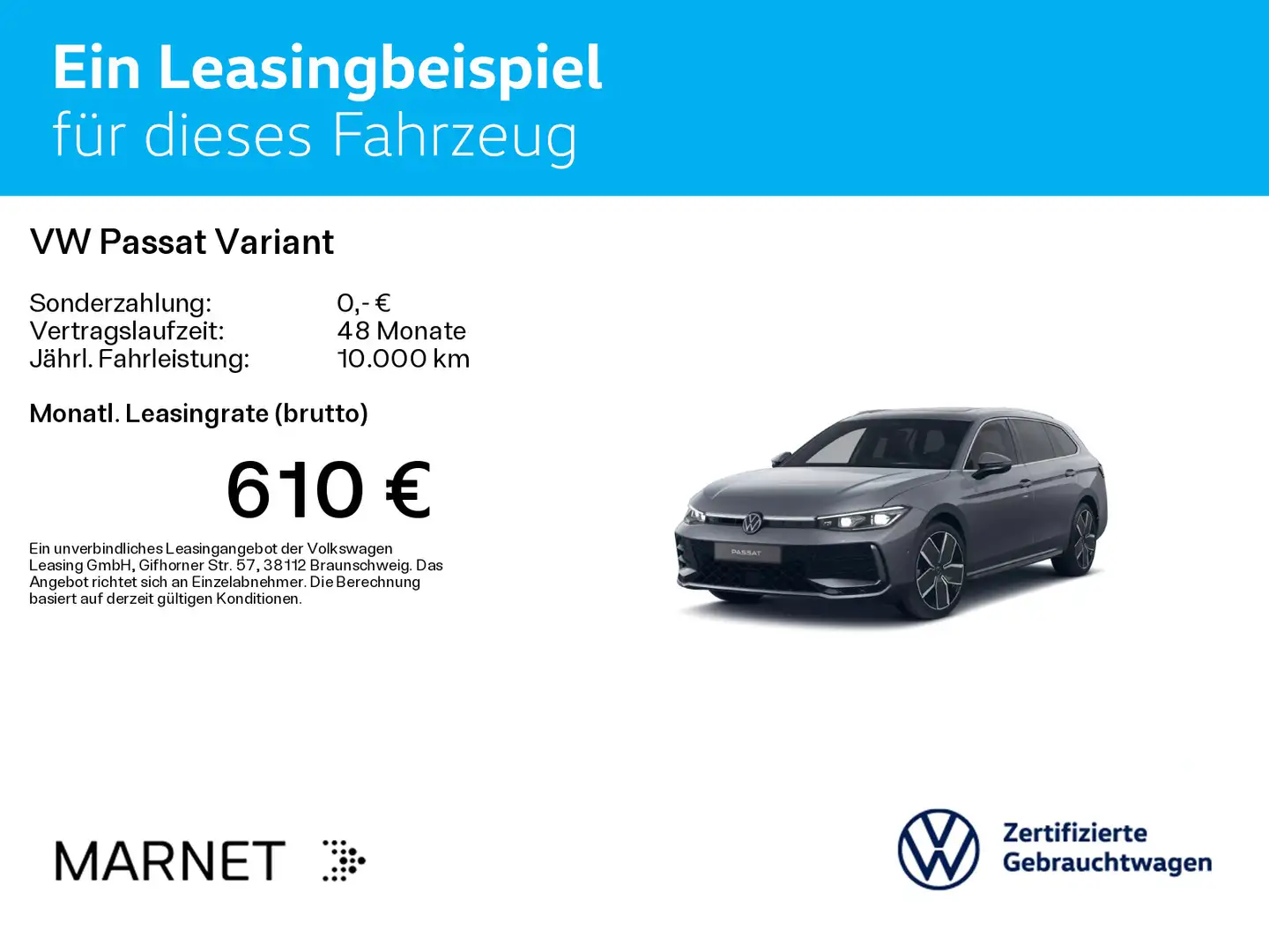 Volkswagen Passat Variant 2.0 TDI R-Line 4Motion Navi*AHK*S Grau - 2