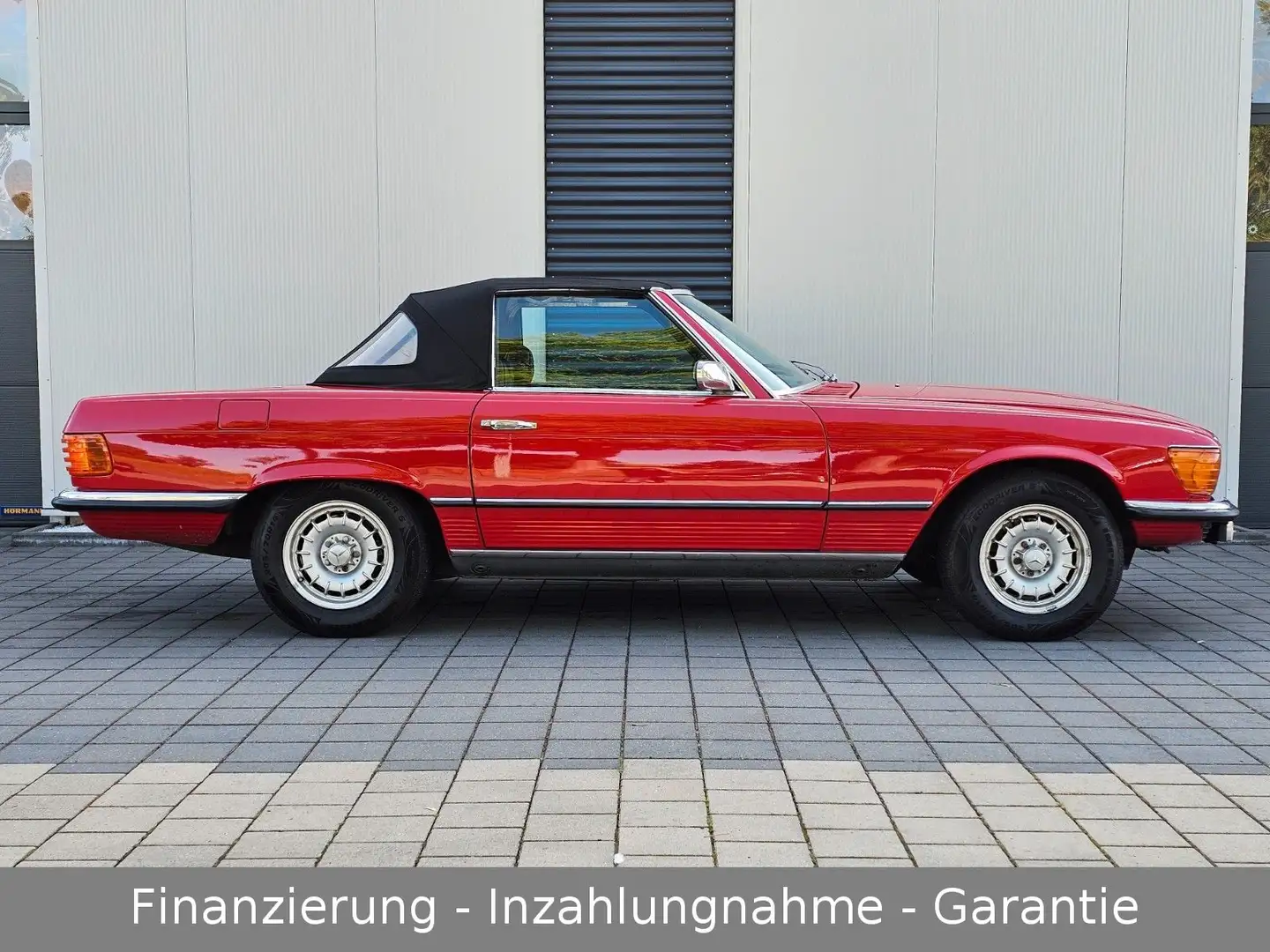 Mercedes-Benz SL 450 R107 Roadster deutsches Auto mit Historie Czerwony - 2
