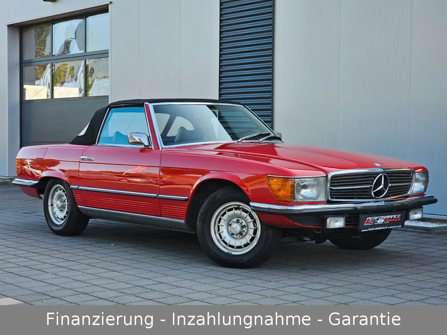 Mercedes-Benz SL 450 R107 Roadster deutsches Auto mit Historie Czerwony - 1