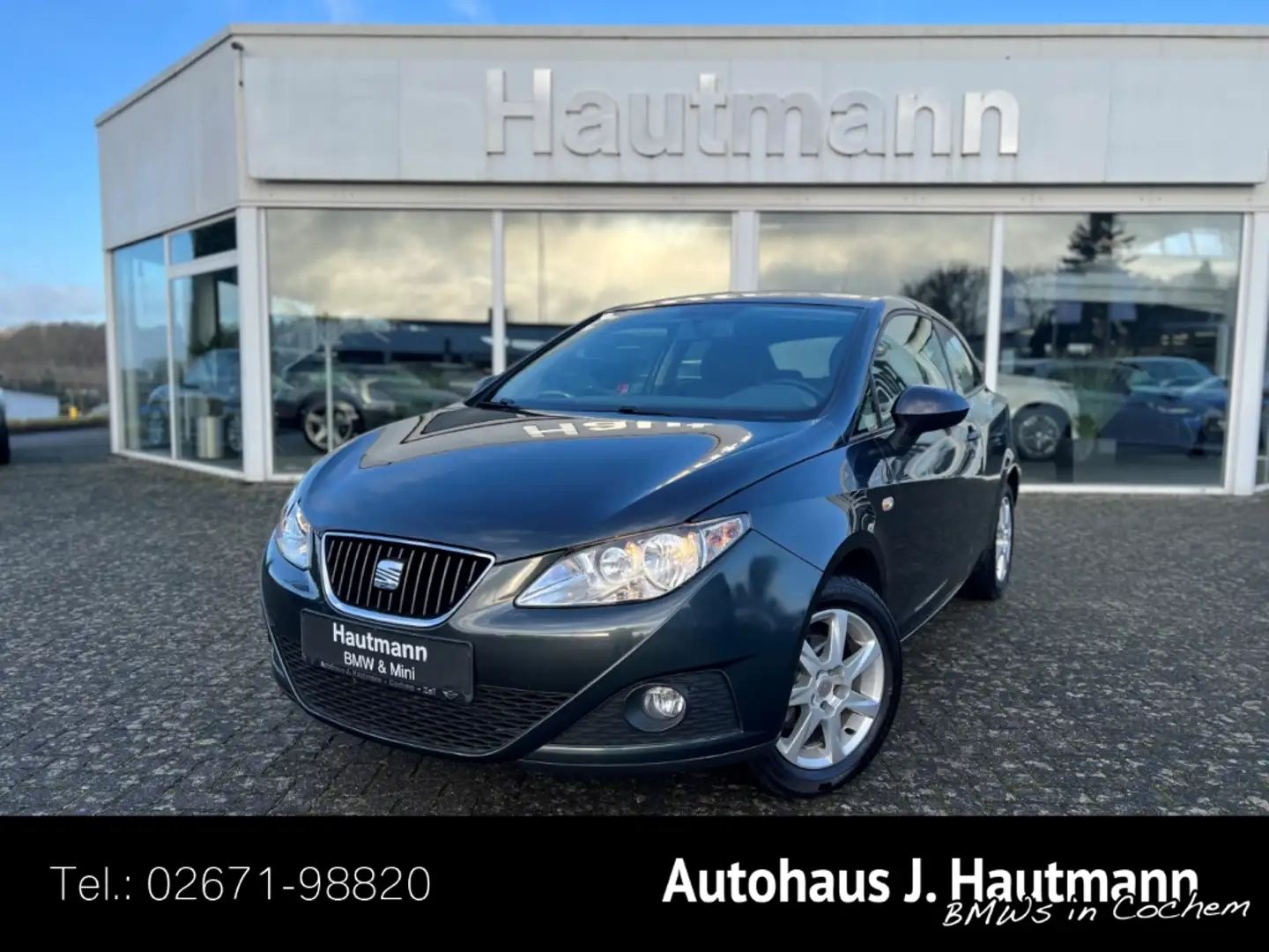 SEAT Ibiza SC Stylance Style 1.4 16V +1.HAND+TÜV neu+ Grau - 1