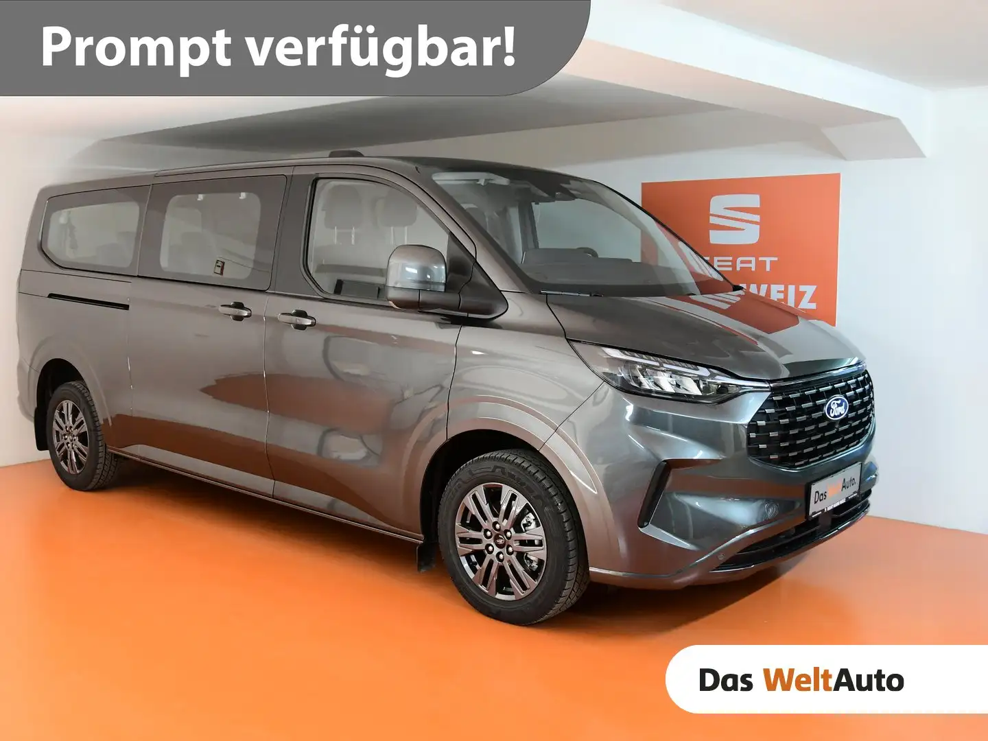 Ford Tourneo Custom Bus 2,0 EcoBlue 320 L2H1 Grau - 1