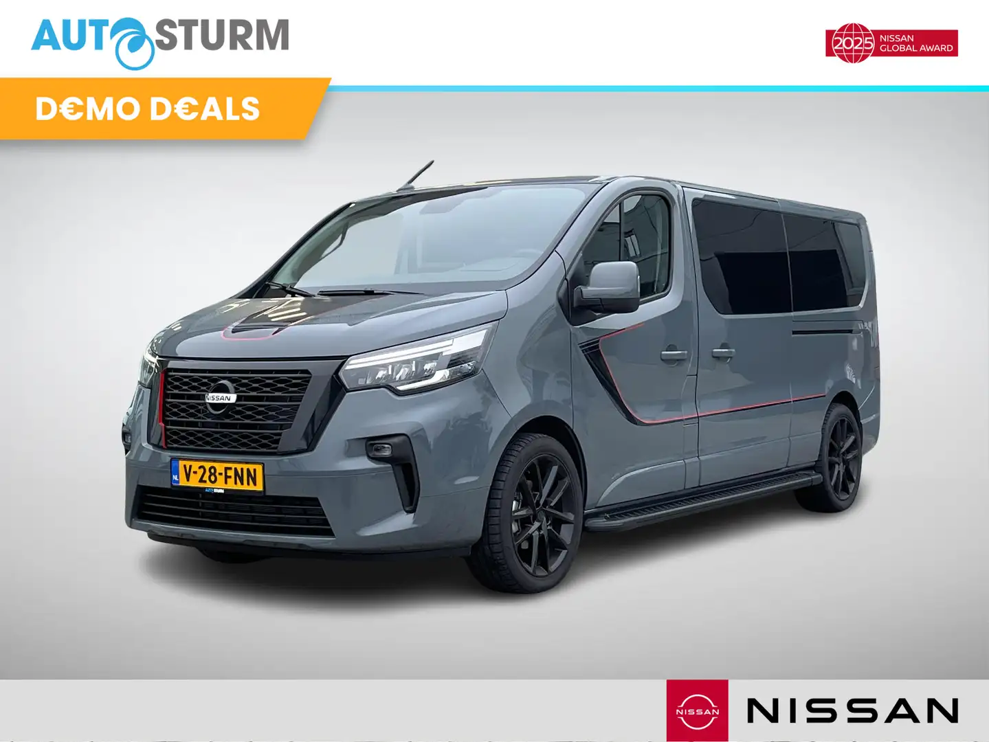 Nissan Primastar 2.0 dCi L2H1 N-Connecta Black Edition Dubbel Cabin Grijs - 1