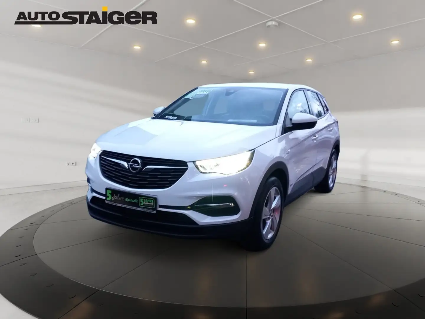 Opel Grandland X 1.6 Turbo Hybrid Edition Navi, PDC, Blanc - 1