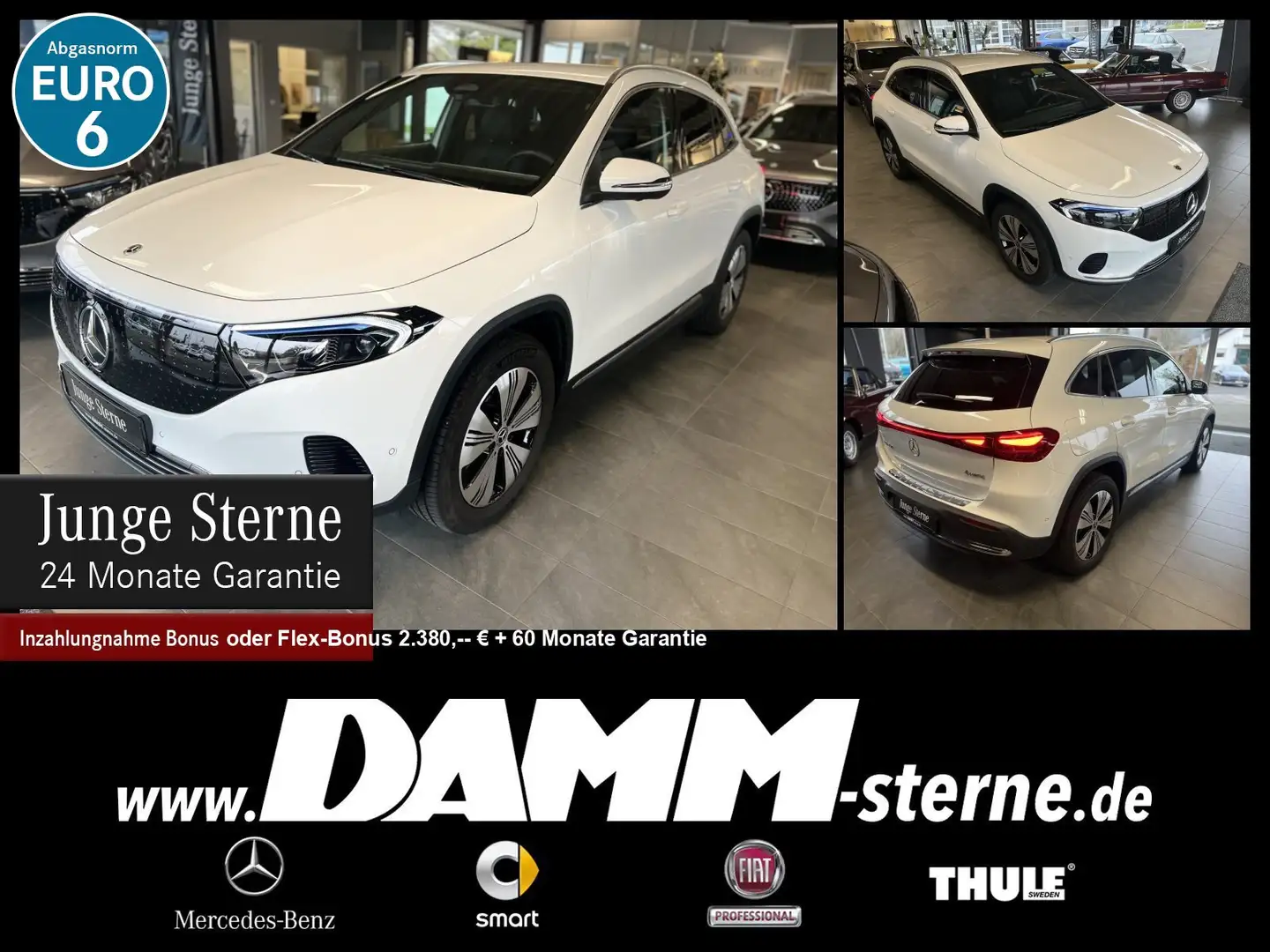 Mercedes-Benz EQA 350 EQA 350 4M Progr. Adv./AHK/360°/WDG/70 kW/+ Flex Weiß - 1