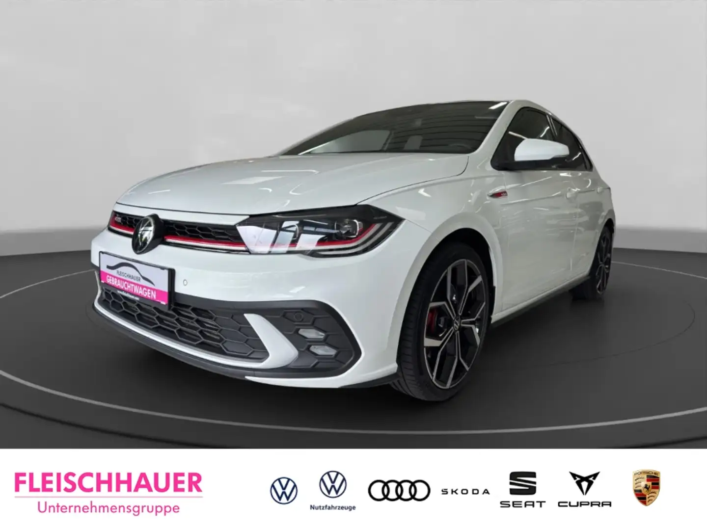 Volkswagen Polo GTI VI 2.0 TSI MATRIX+PANO+ACC+DC+NAVI+CARPLAY+SHZ Weiß - 1