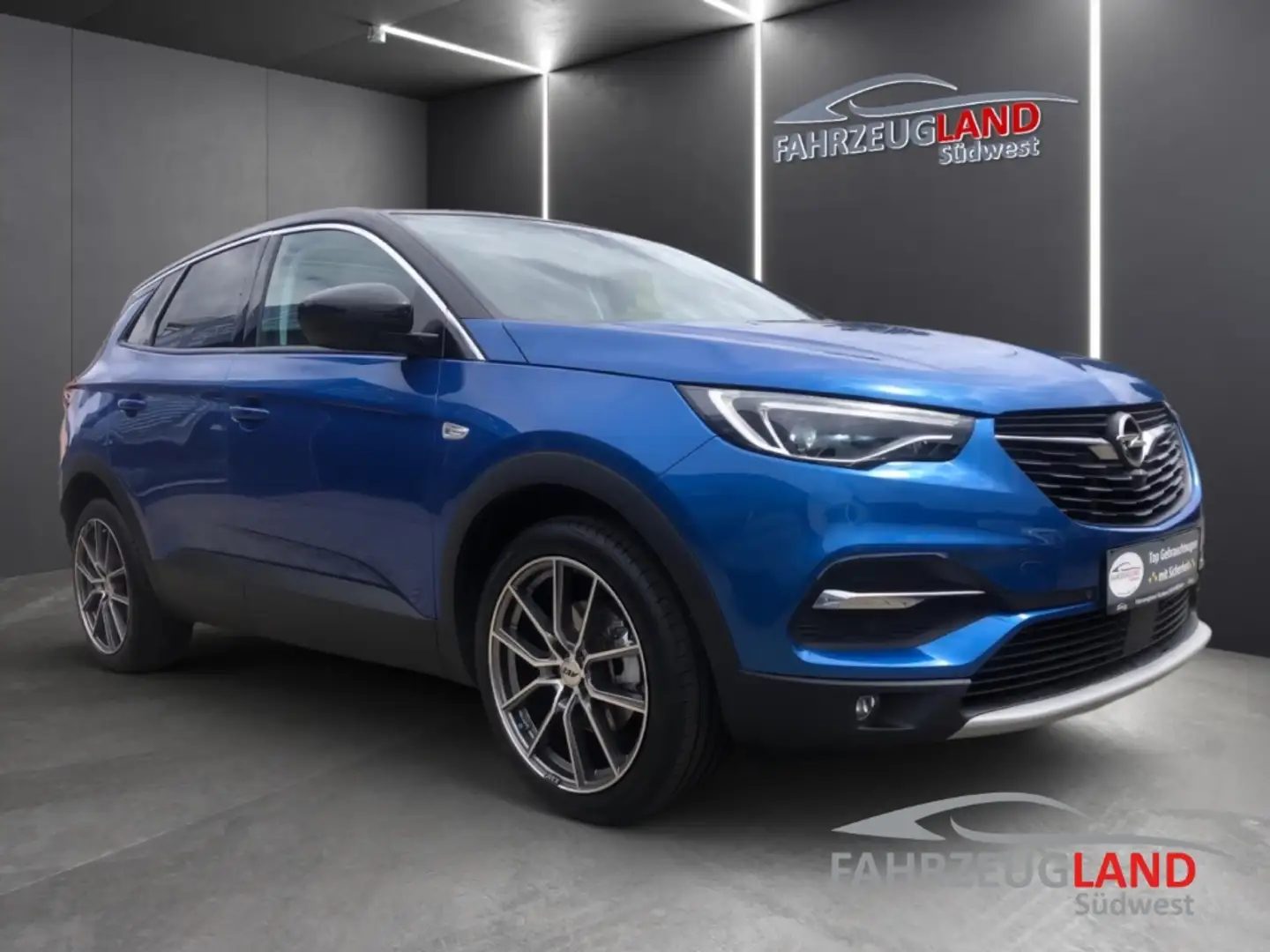 Opel Grandland Ultimate 1.2 Turbo AHK-abn. Navi Pano Leder Sounds Blau - 2