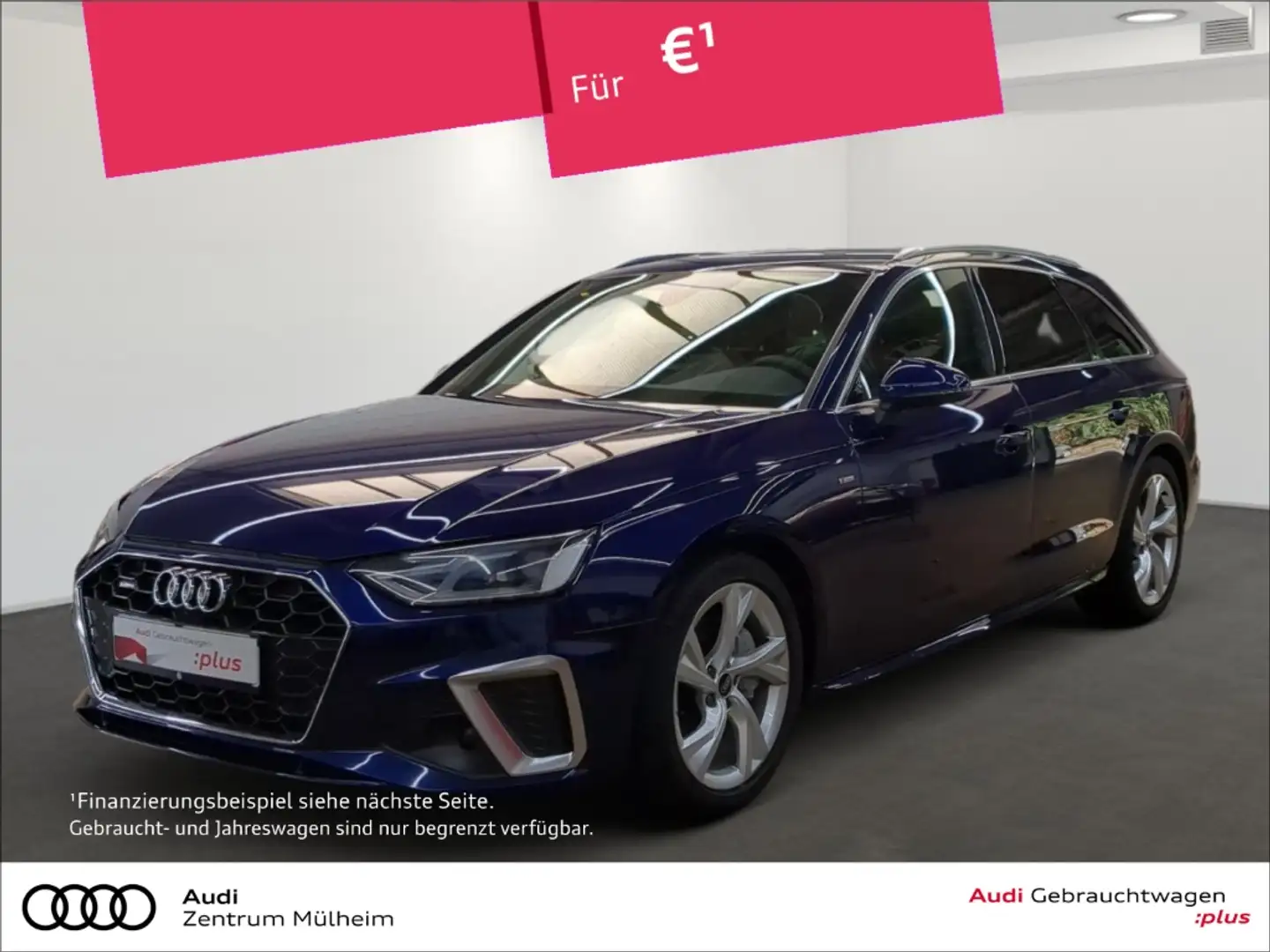 Audi A4 Avant 40 TFSI quattro S line Navi LED virtual Blu/Azzurro - 1