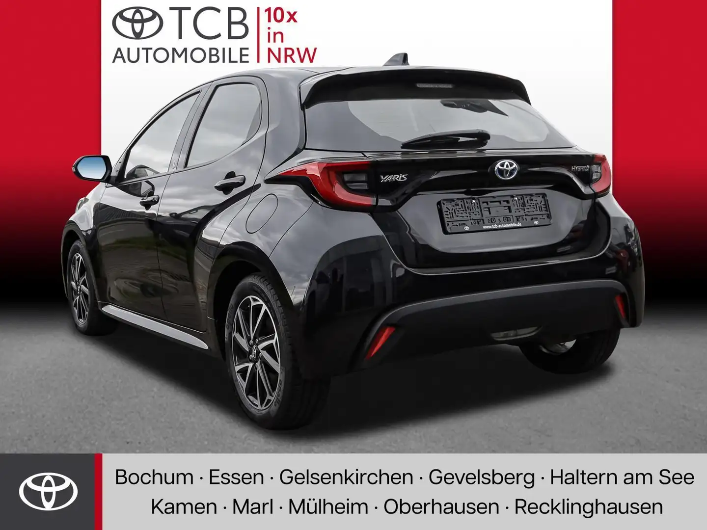 Toyota Yaris 1.5 Hybrid Team D NAVI PDC KLIMA LM Zwart - 2