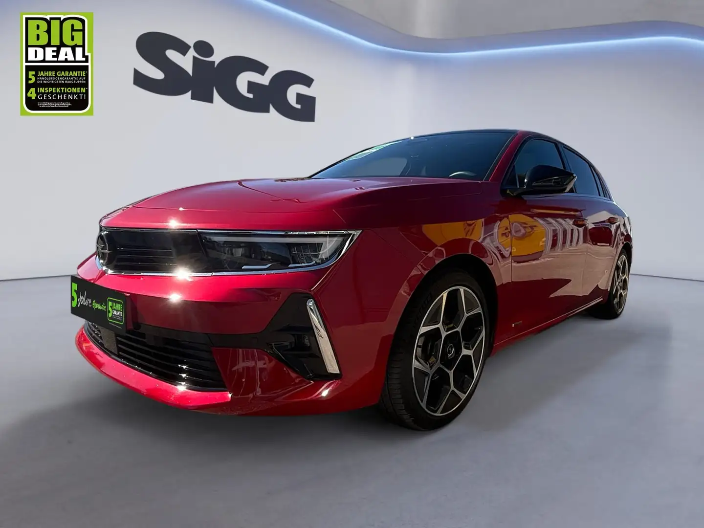 Opel Astra L 1.2 Turbo Glasschiebedach, Navigation, Rot - 2