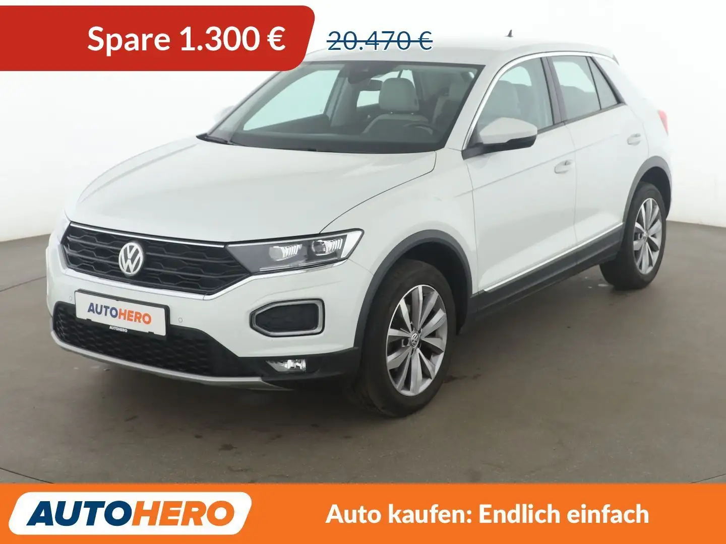 Volkswagen T-Roc 1.5 TSI ACT Style Aut.*NAVI*LED*PDC* Weiß - 1