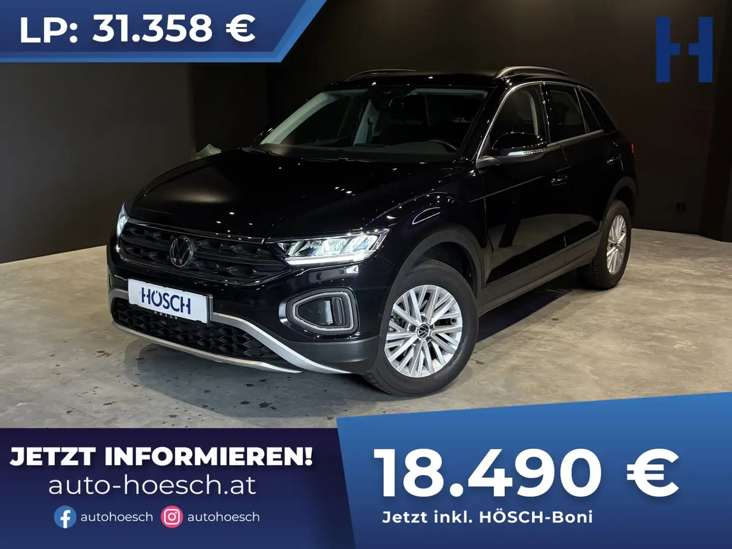 Volkswagen T-Roc TSI Life 8-fach WINTER ASSIST WENIG KM ++ Schwarz - 1