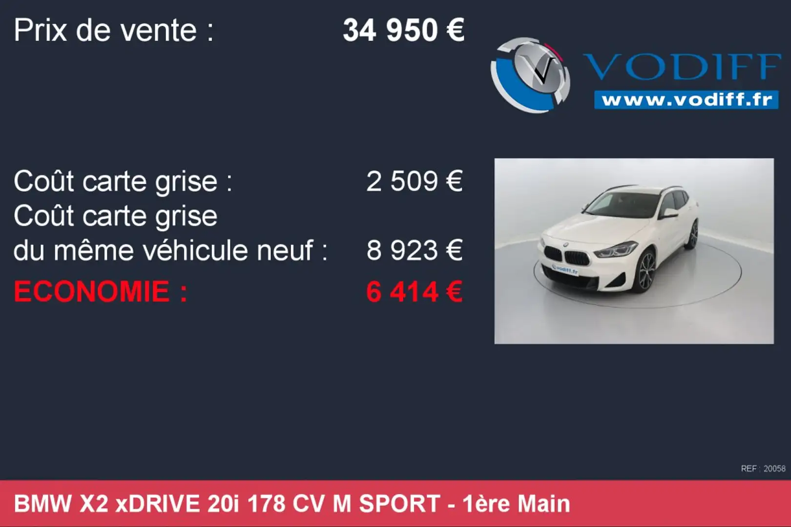 BMW X2 xDRIVE 20i 178 CV M SPORT Blanco - 2