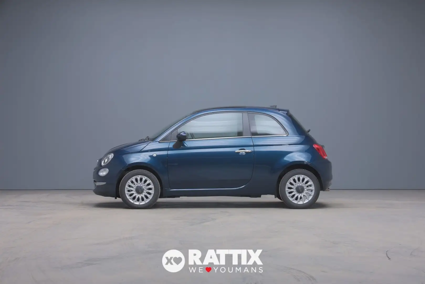 Fiat 500 1.0 Hybrid 70CV Dolcevita + tetto panoramico Blu/Azzurro - 2