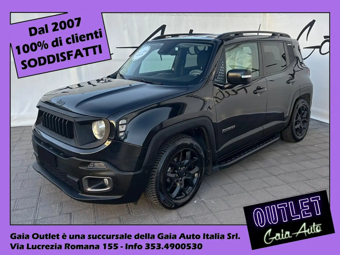 Jeep Renegade 1.6 mjt Limited fwd 120cv autom. Schwarz - 1