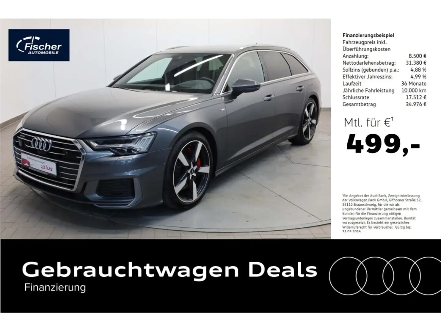 Audi A6 Avant 55 TFSI e quattro S line Grau - 1