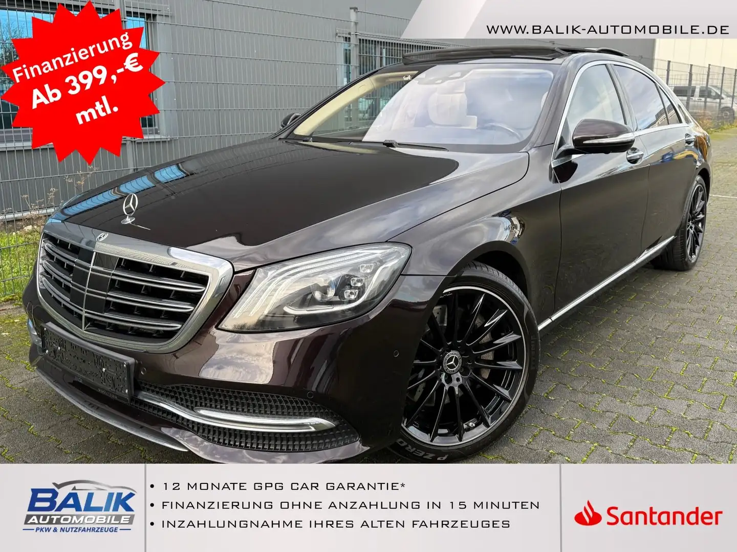 Mercedes-Benz S 400 d 4Matic L*MANUFAKTUR*FOND TV*NACHTSICHT* Schwarz - 1