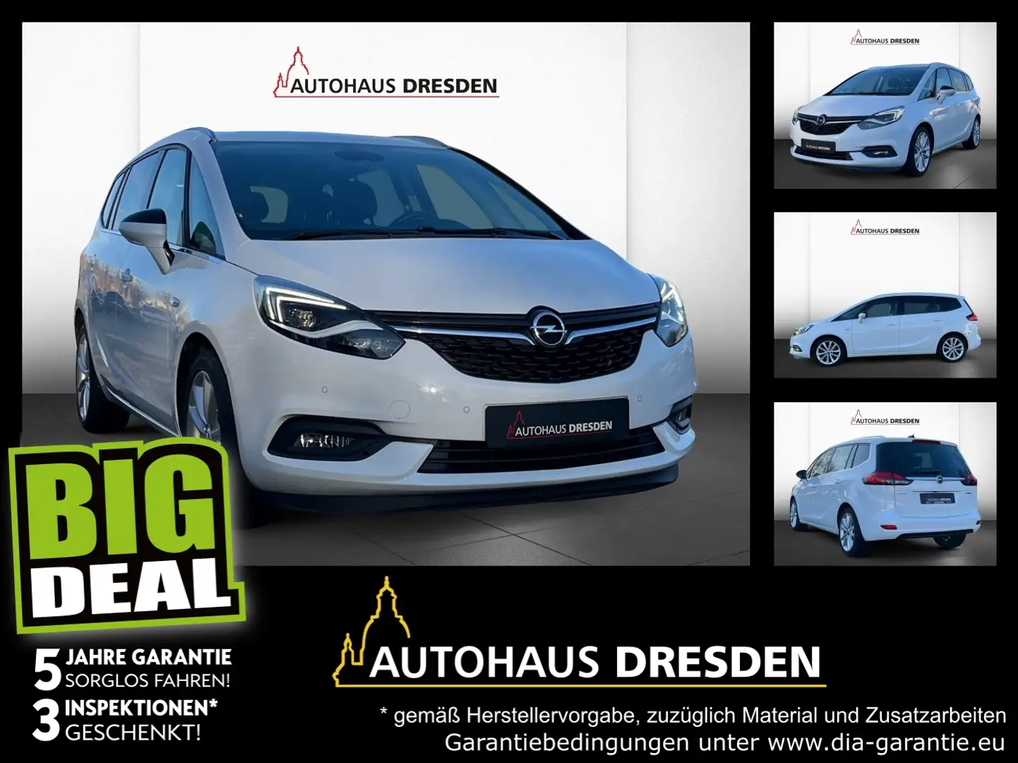 Opel Zafira C 1.4 Turbo ON LED+Navi+SHZ+2xKlima+Kam. Blanc - 1