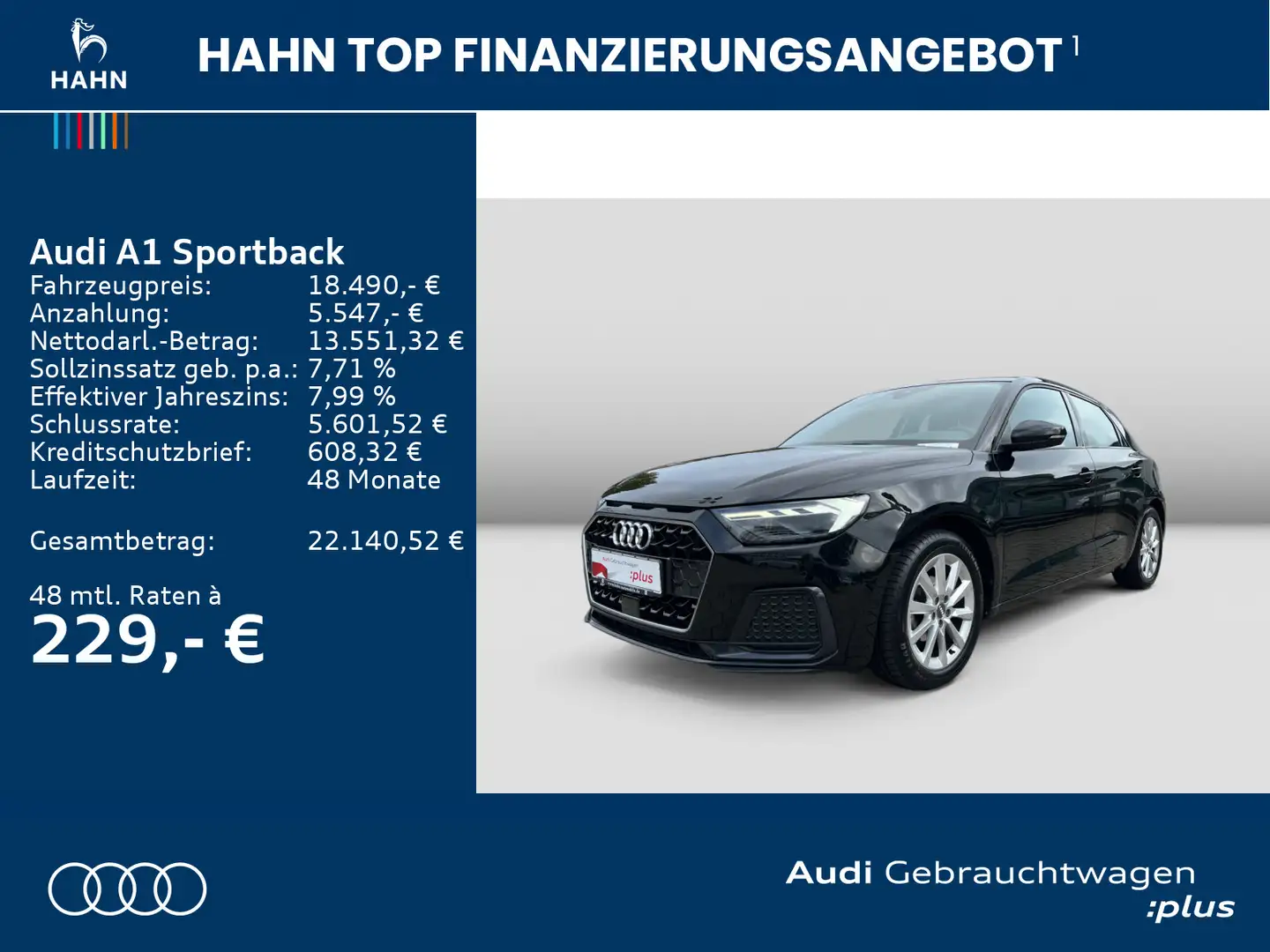 Audi A1 25TFSI 5-Gang LED PDC Virtual Carpl Schwarz - 2