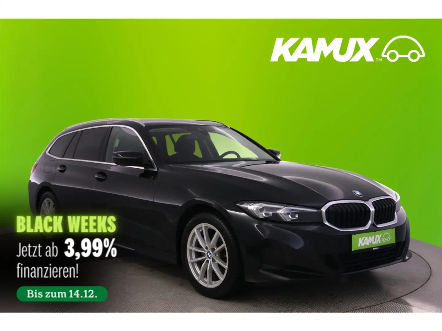 BMW 318 d Touring Steptronic+LED+NAVI+PDC+KAMERA Чорний - 1