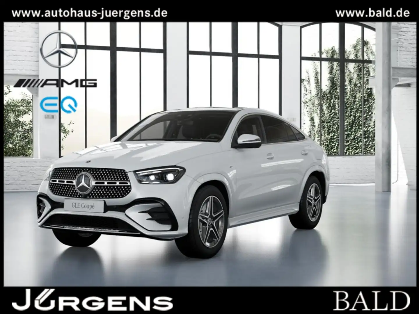 Mercedes-Benz GLE 400 e 4M Coupé AMG-Sport/Pano/Burm/Distr/20" Weiß - 1
