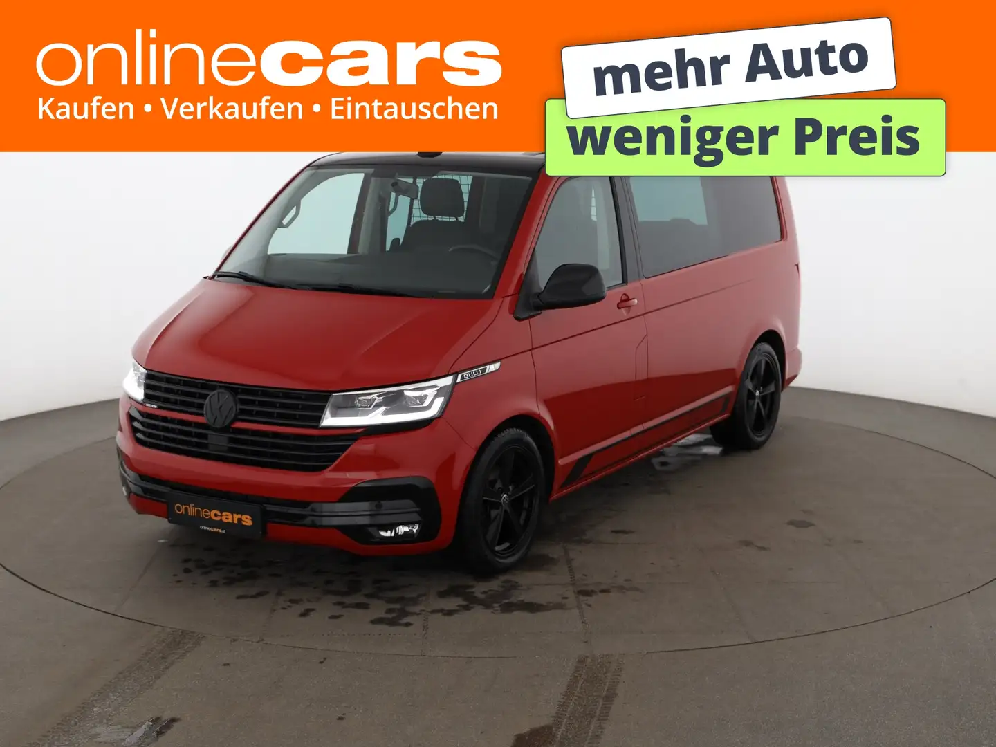 Volkswagen T6.1 Transporter Kasten 2.0 TDI 4Motion LED RADAR Rot - 1
