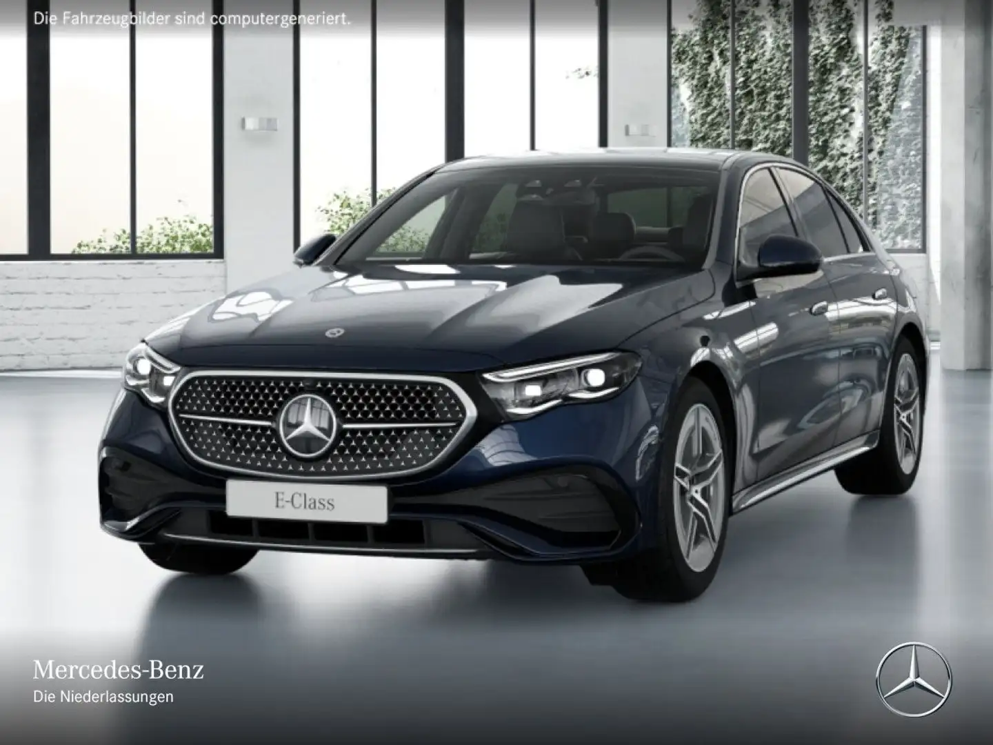 Mercedes-Benz E 300 e AMG Fahrass 360° Pano Distr+ Spurhalt-Ass Blau - 2