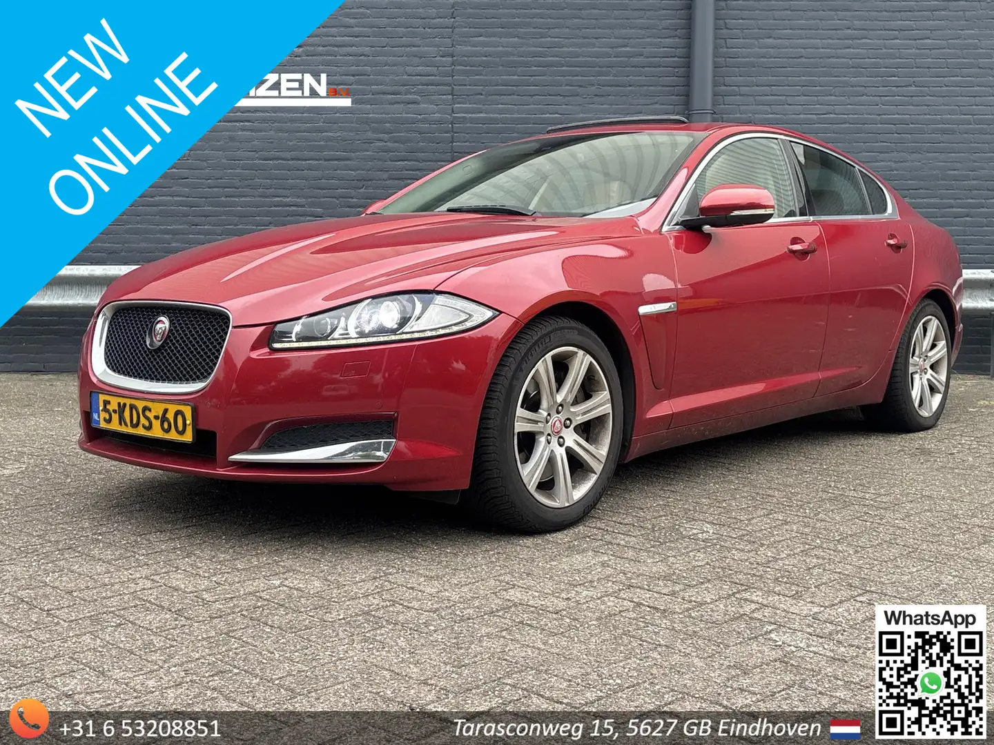 Jaguar XF 3.0D S Premium Business Edition Automaat | Pano | Rood - 1