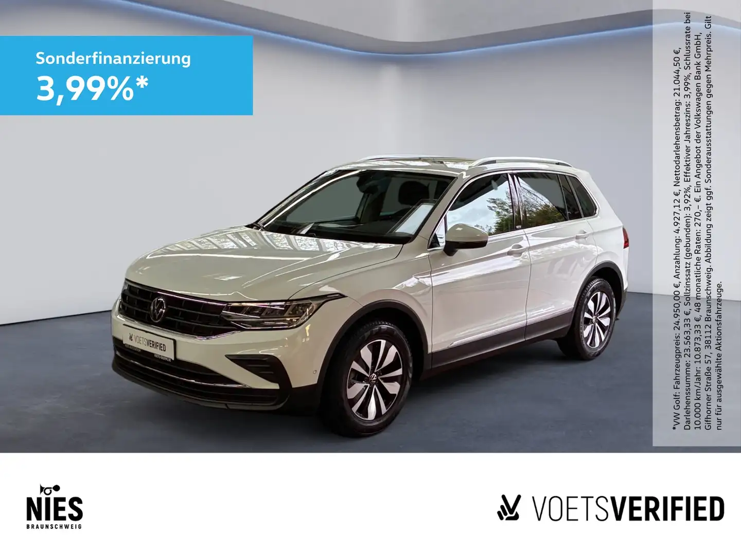 Volkswagen Tiguan Life MOVE 1.5 TSI DSG PANO+NAVI+RearView Weiß - 1
