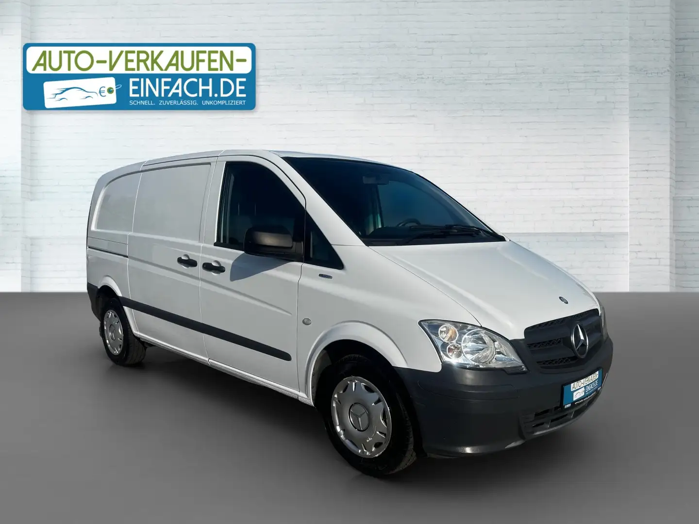 Mercedes-Benz Vito 110 CDI,Kompakt,AHK,Navi,Mwst,3S,TÜV+Service Weiß - 1
