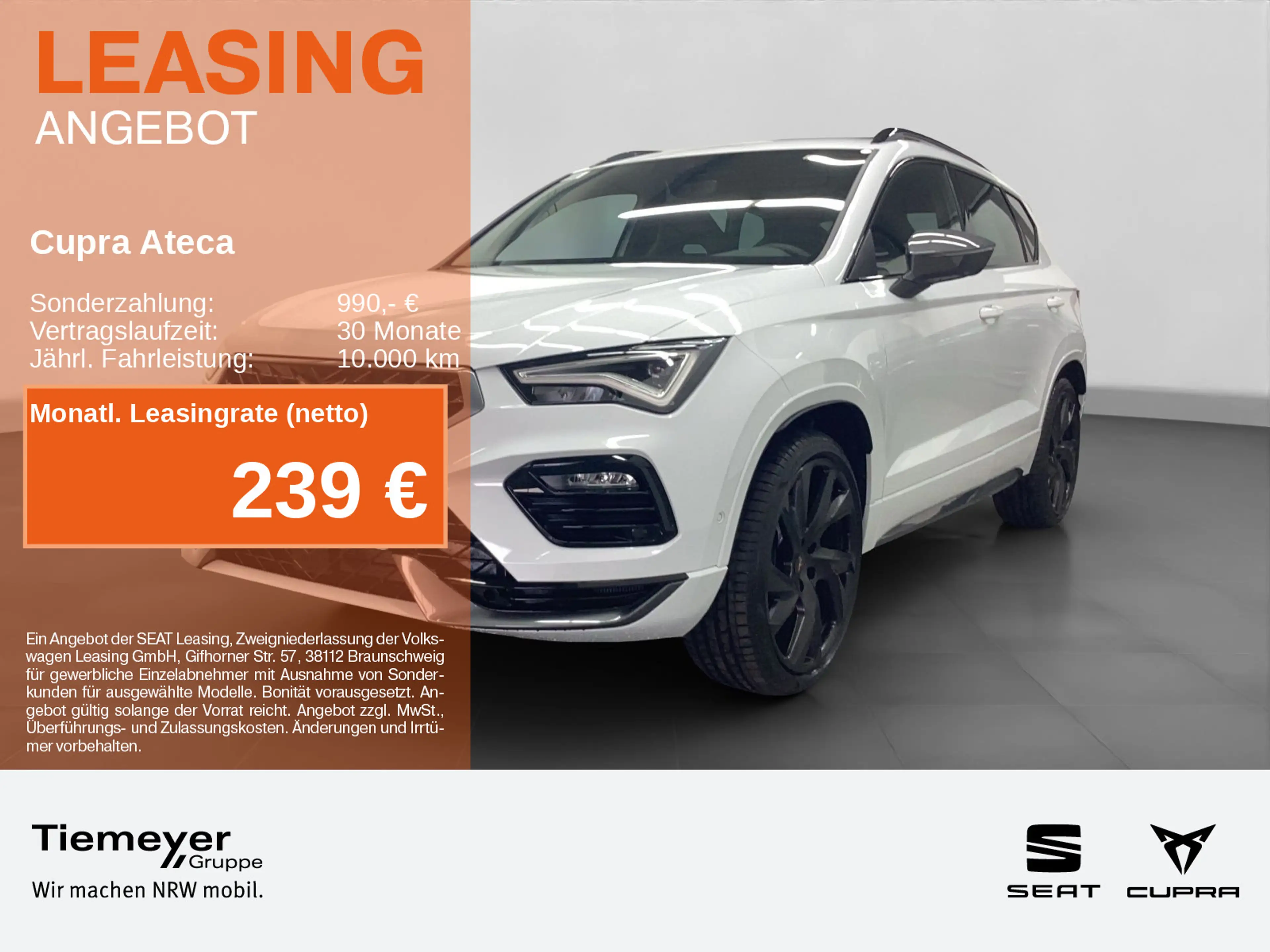 CUPRA Ateca 2.0 TSI DSG VZ 4DRIVE AREA VIEW NAVI AHK L