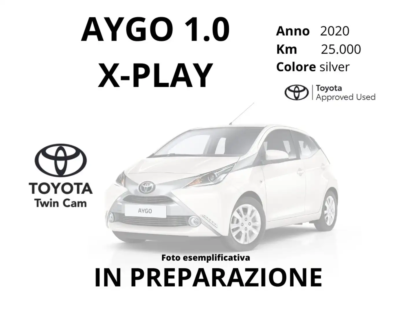 Toyota Aygo Aygo 5p 1.0 x-play 72cv Gris - 1