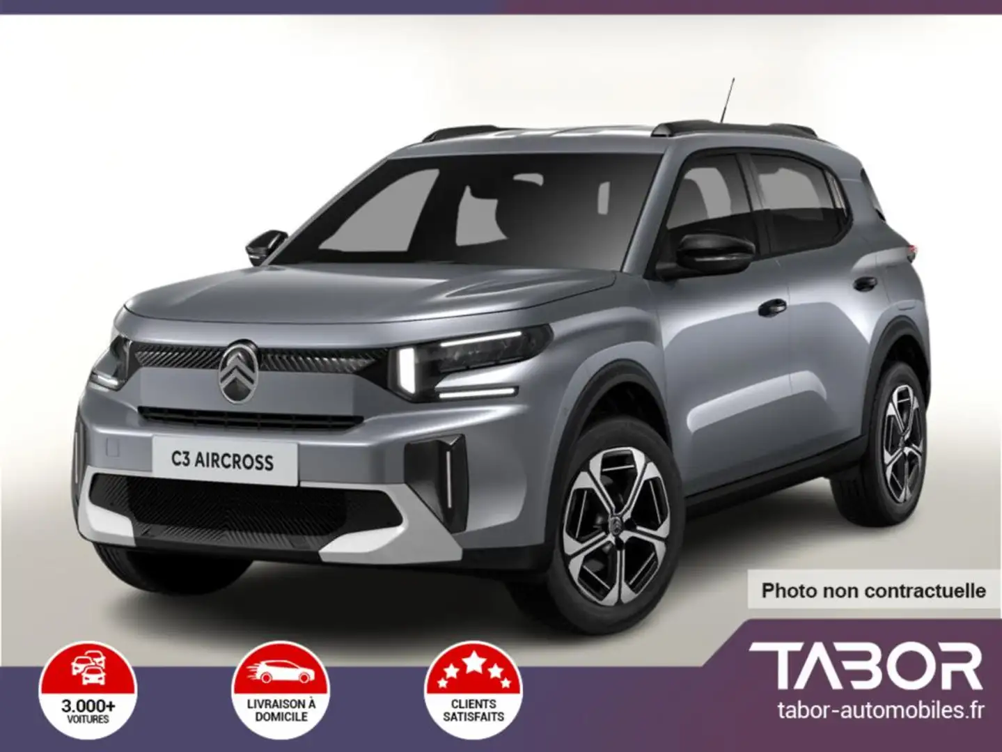 Citroen C3 Aircross MHEV 145 eDSC6 MAX Nav 17" Gris - 1