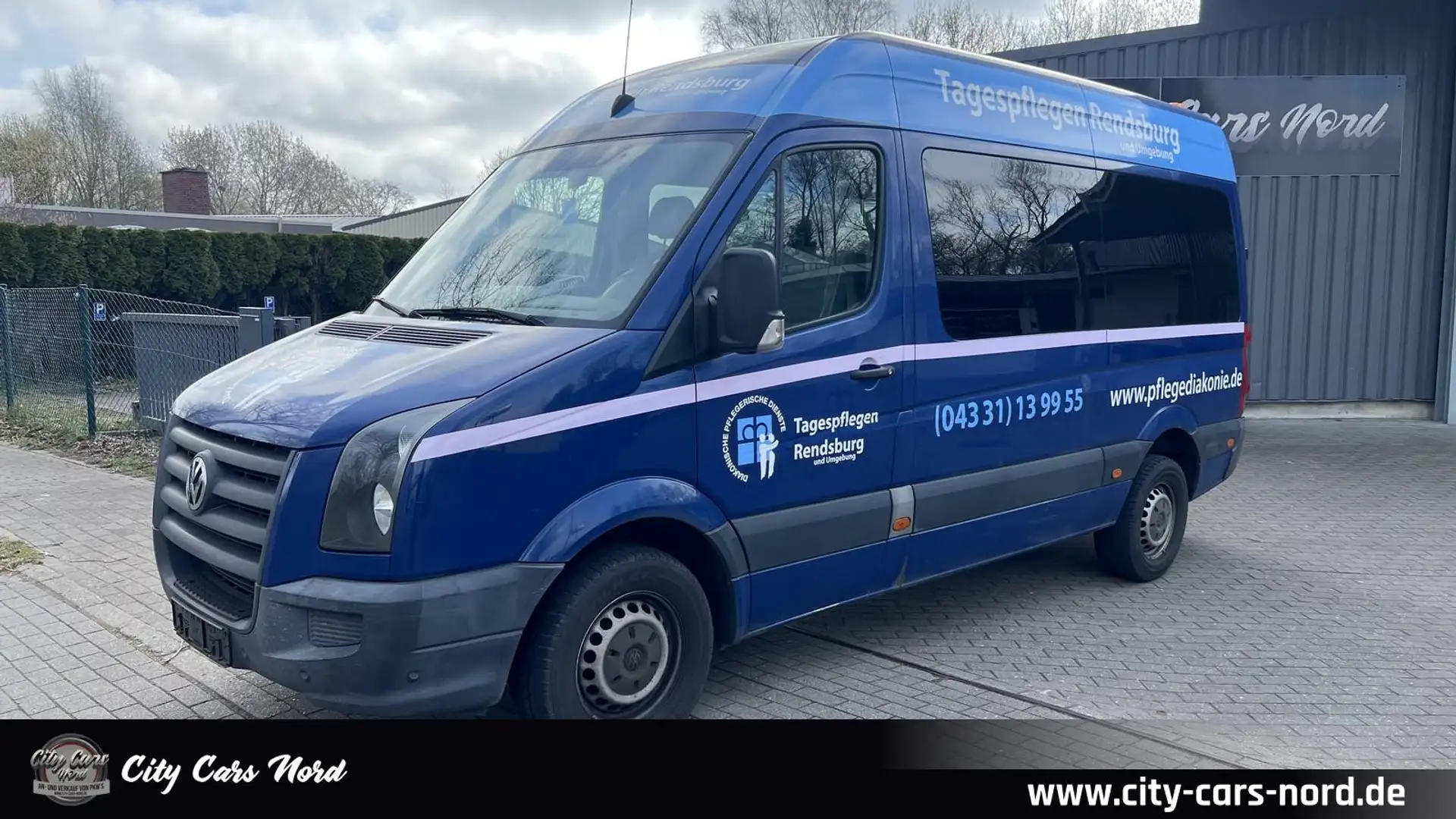 Volkswagen Crafter Kombi 35 mittel ROLLSTUHL.LIFT-8.SITZ Bleu - 1
