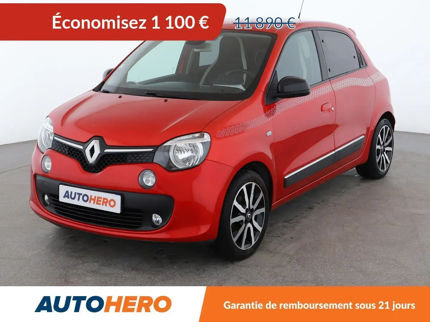 Renault Twingo 0.9 TCe Midnight EDC Rouge - 1