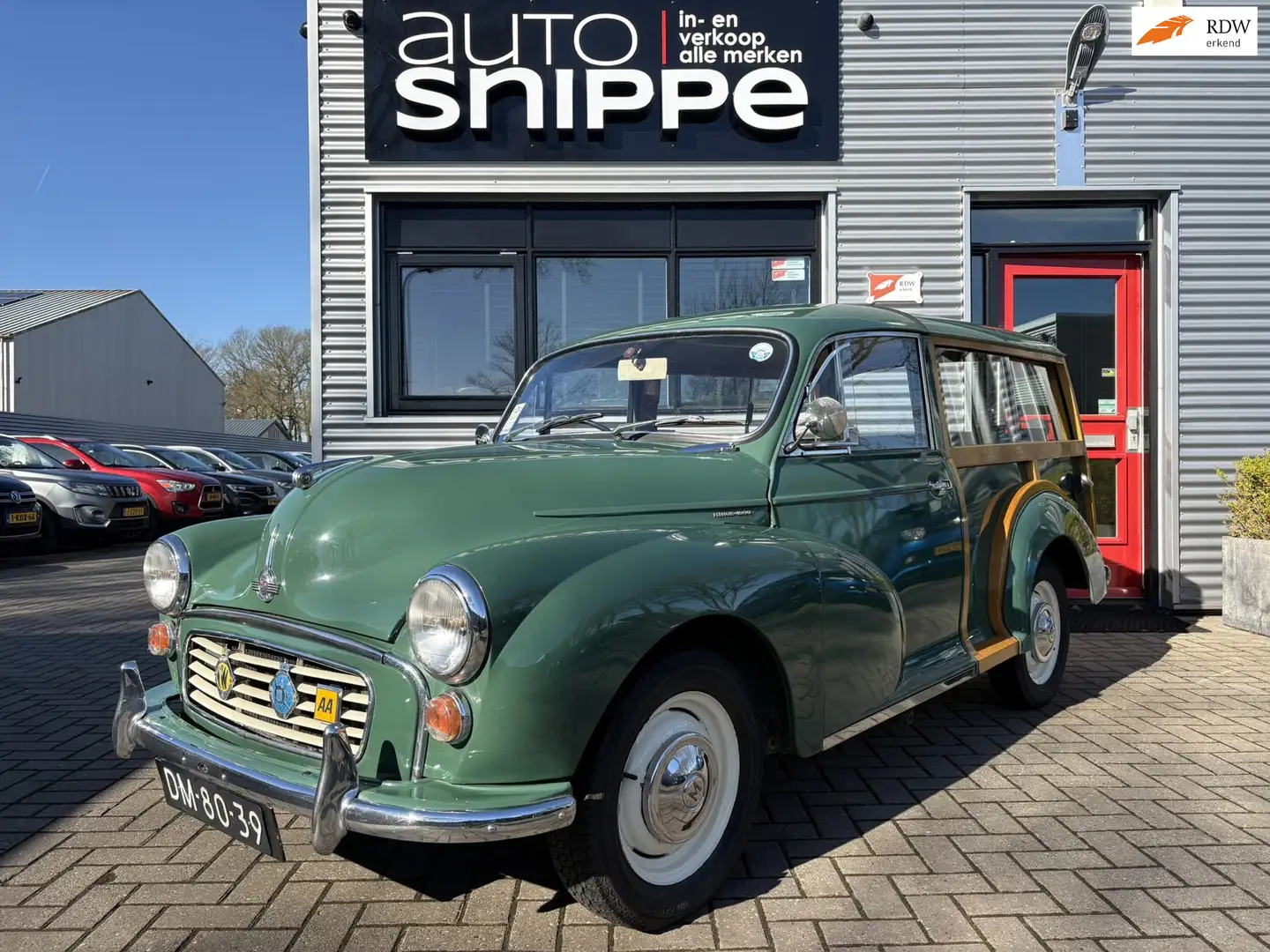 Oldtimer Morris Minor TRAVELLER 1000 -WEGENBELASTING VRIJ-APK VRIJ-NETTE Verde - 1