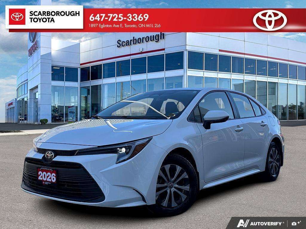 White 2026 Toyota Corolla Hybrid Sedan Front-Wheel Drive Automatic