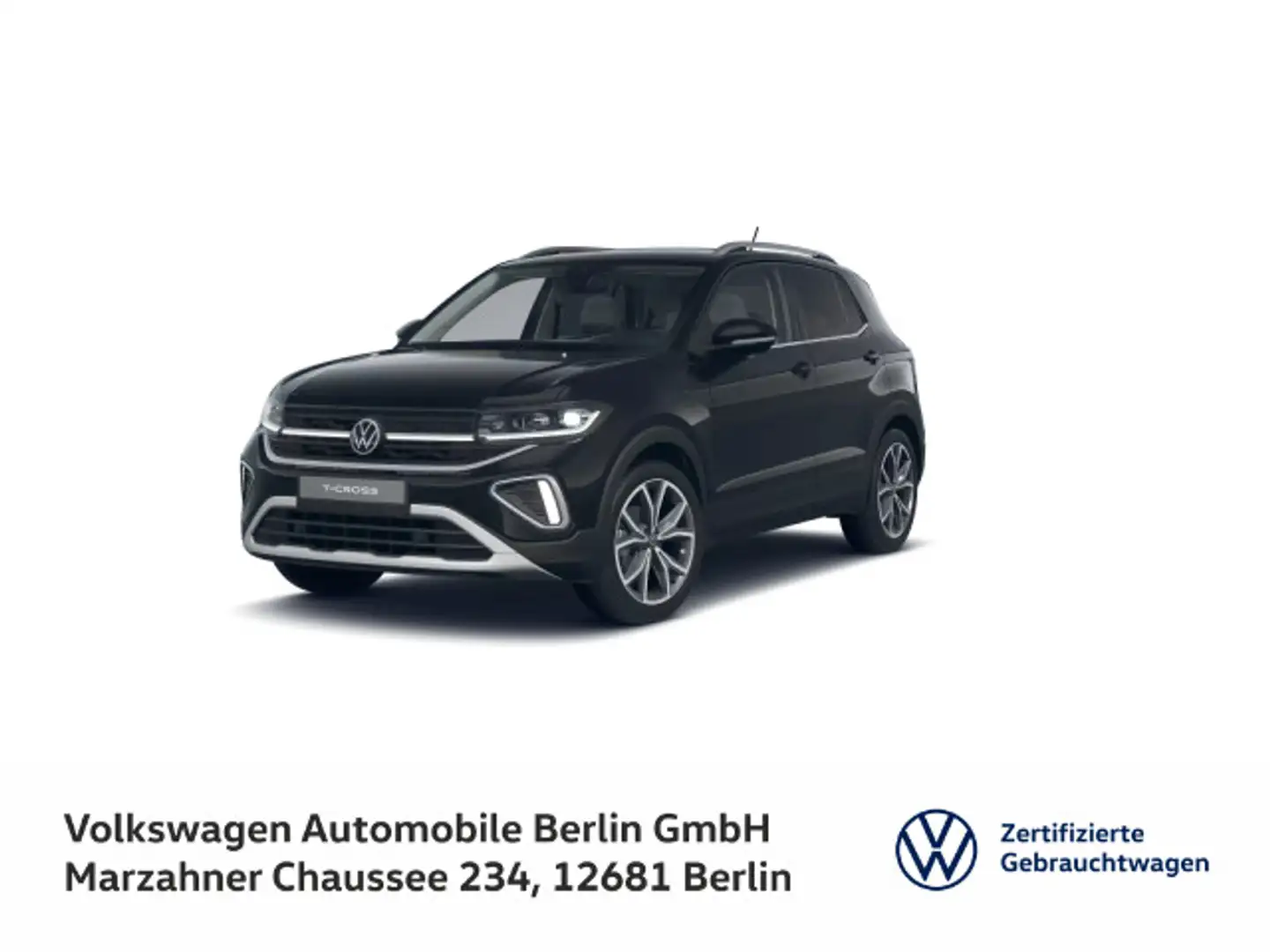 Volkswagen T-Cross 1.0 TSI DSG Style Navi Matrix-LED SHZ Schwarz - 1