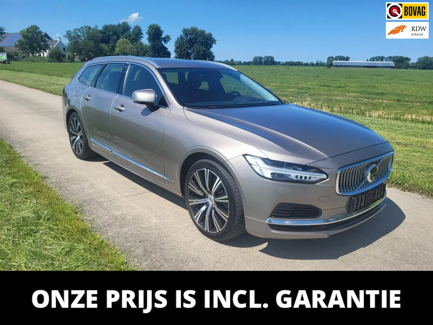 Volvo V90 2.0 T6 AWD hybride 2021 84dkm Gris - 1
