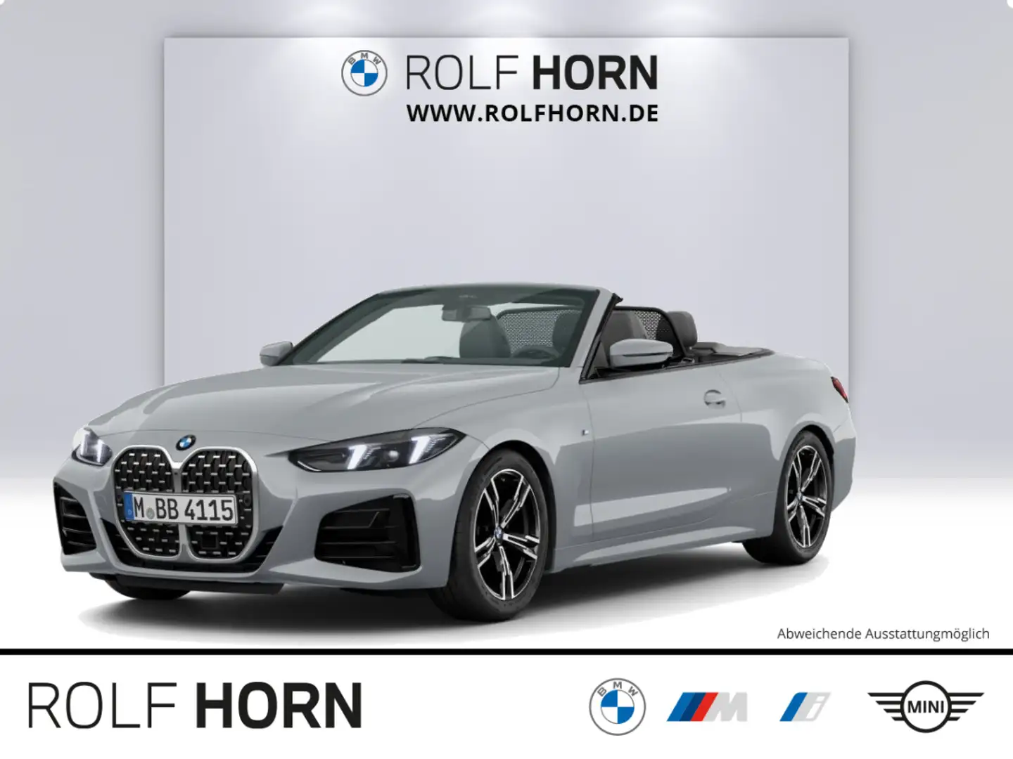 BMW 420 i Cabrio M Sport Navi HeadUp AHK Laser HiFi Grau - 1