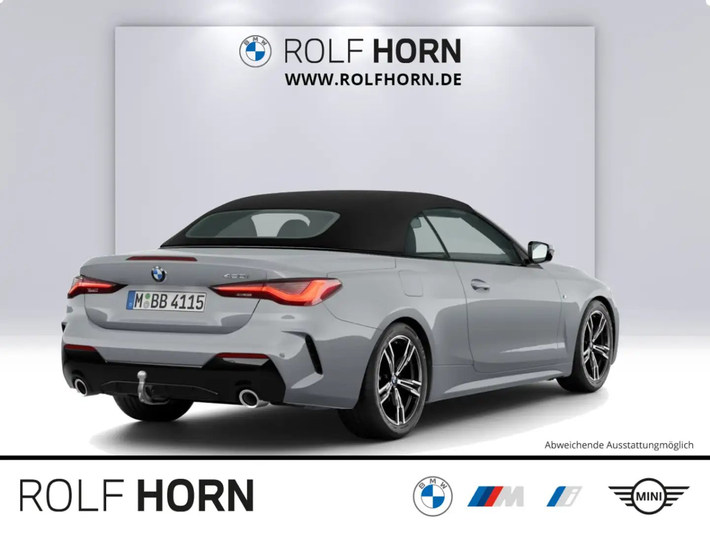 BMW 420 i Cabrio M Sport Navi HeadUp AHK Laser HiFi Grau - 2