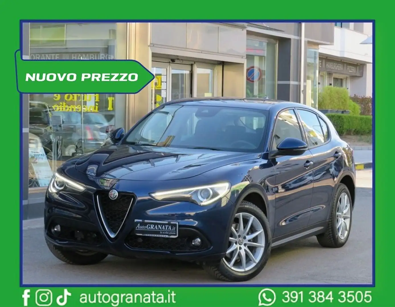Alfa Romeo Stelvio 2.2 M.jet Super Q4 190CV AT8 NAVI/UNIPRO Blu/Azzurro - 1