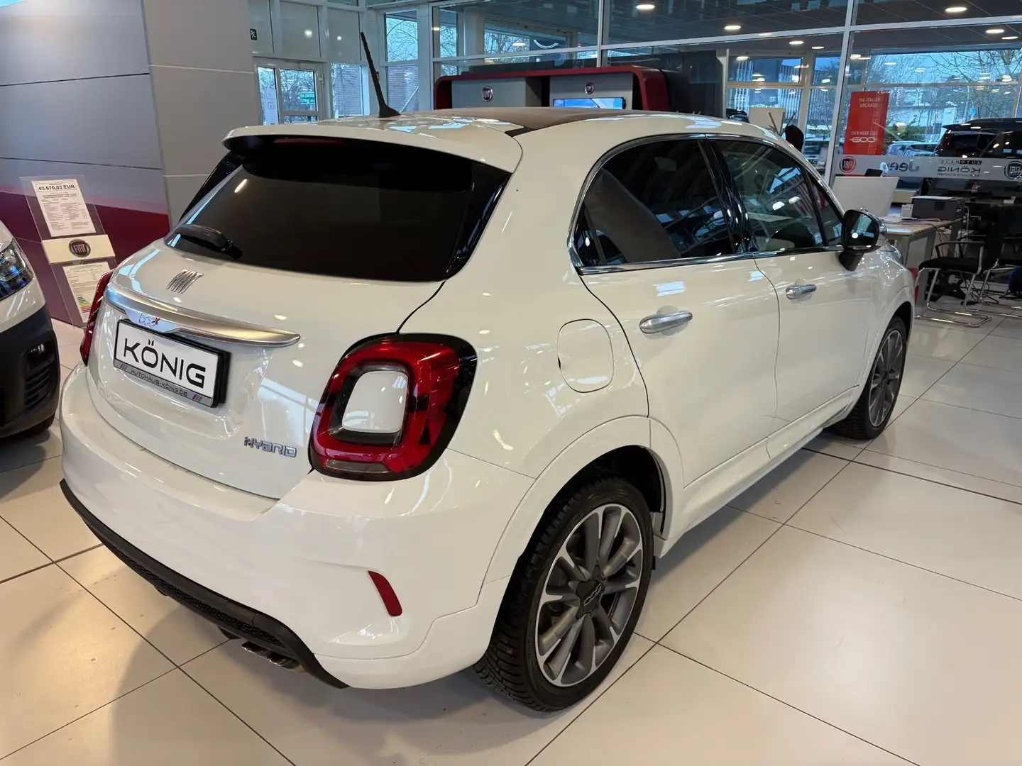 Fiat 500X Dolcevita mit Faltdach und Automatik Bianco - 2
