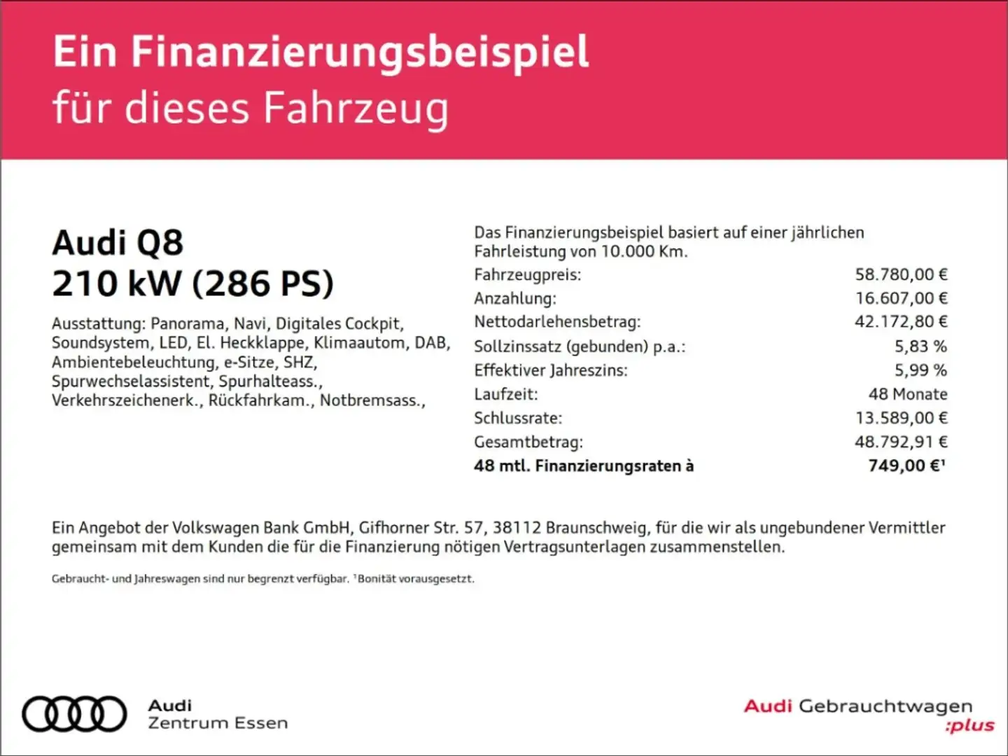 Audi Q8 50 TDI quattro S-LINE HD MATRIX LED PANO NAV PLUS Negro - 2