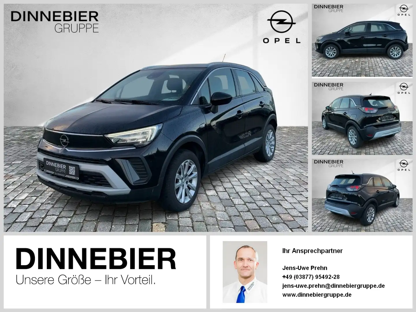 Opel Crossland Elegance *Kamera*Sitzheiz*LED*Klima* Schwarz - 1