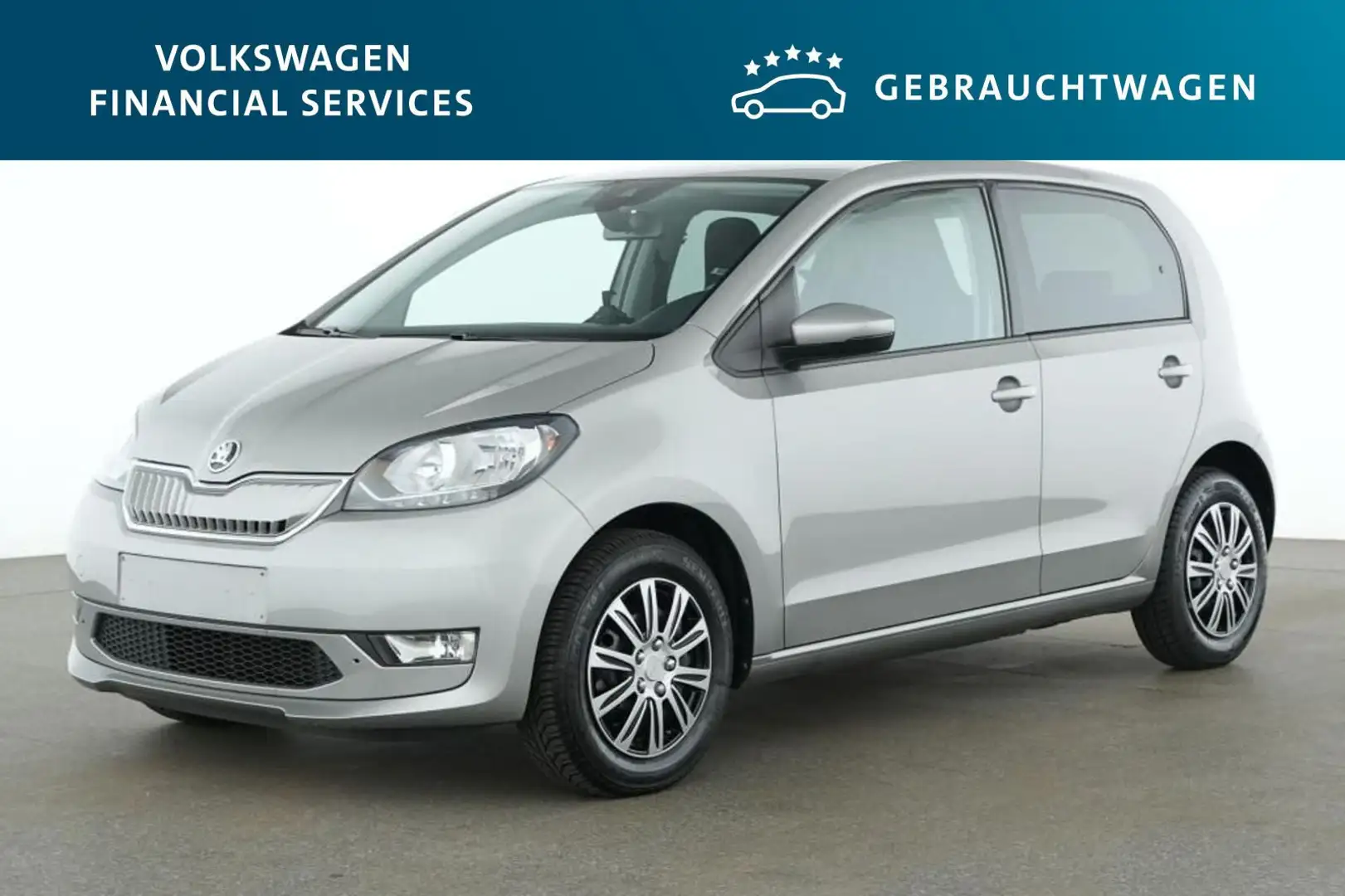 Skoda Citigo E-Citigo 61kW 4 Türen PDC*Tempo*Klima*SH Silber - 1