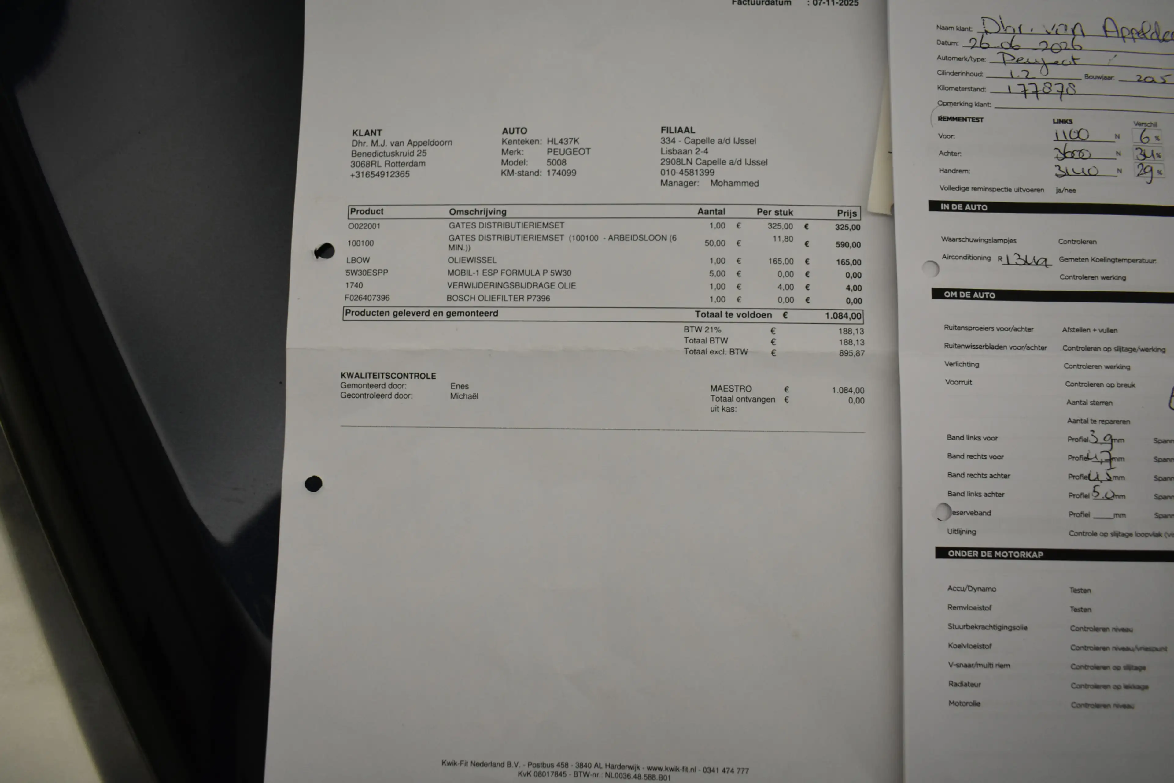 Peugeot 5008 1.2 PureTech Blue L 7p. Dealer onderh + distr verv — photo 6