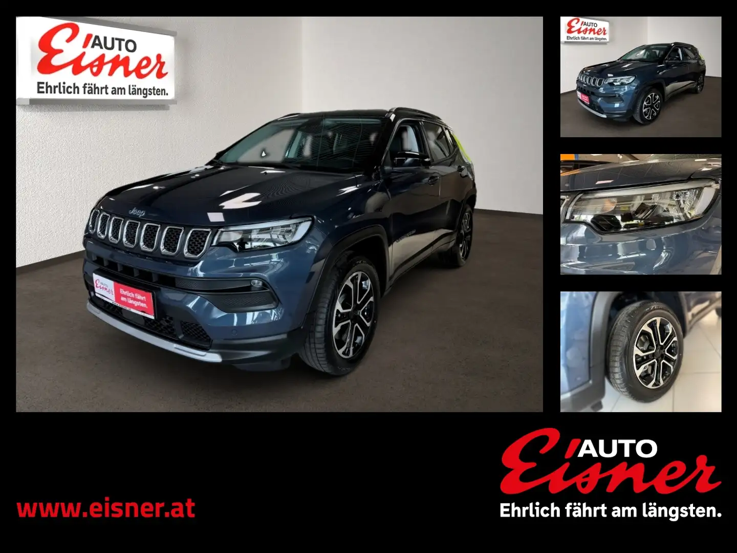 Jeep Compass 1.3 PHEV LIM AT 4XE Allrad Blau - 1