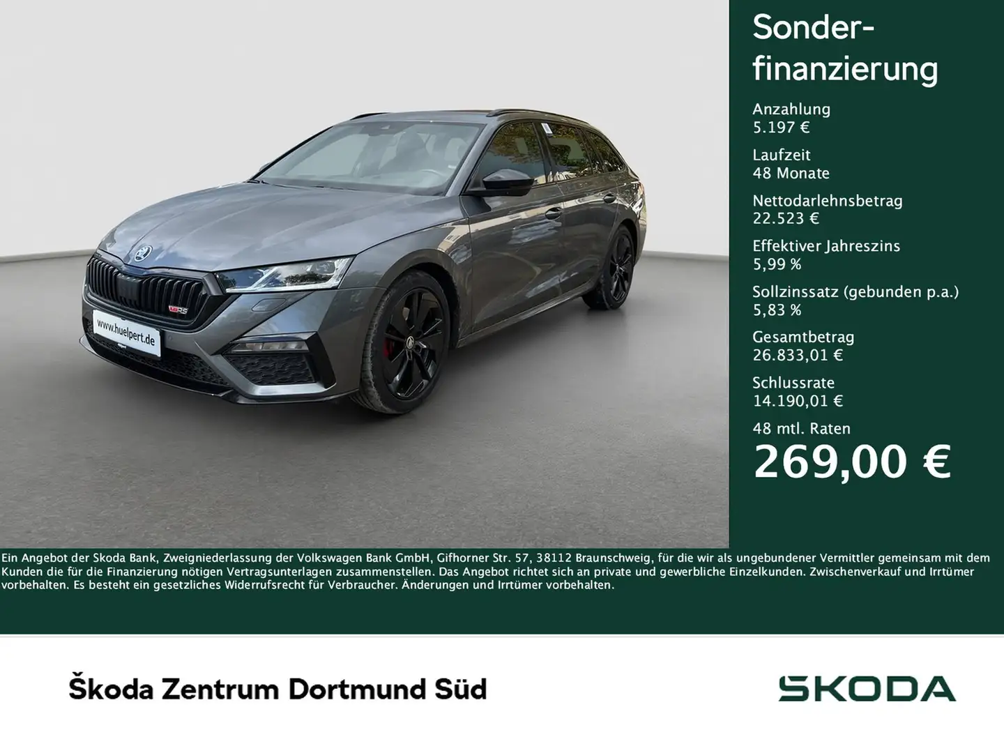 Skoda Octavia Combi 2.0 RS AHK CAM ACC LM18 E-KLAPPE Gris - 1