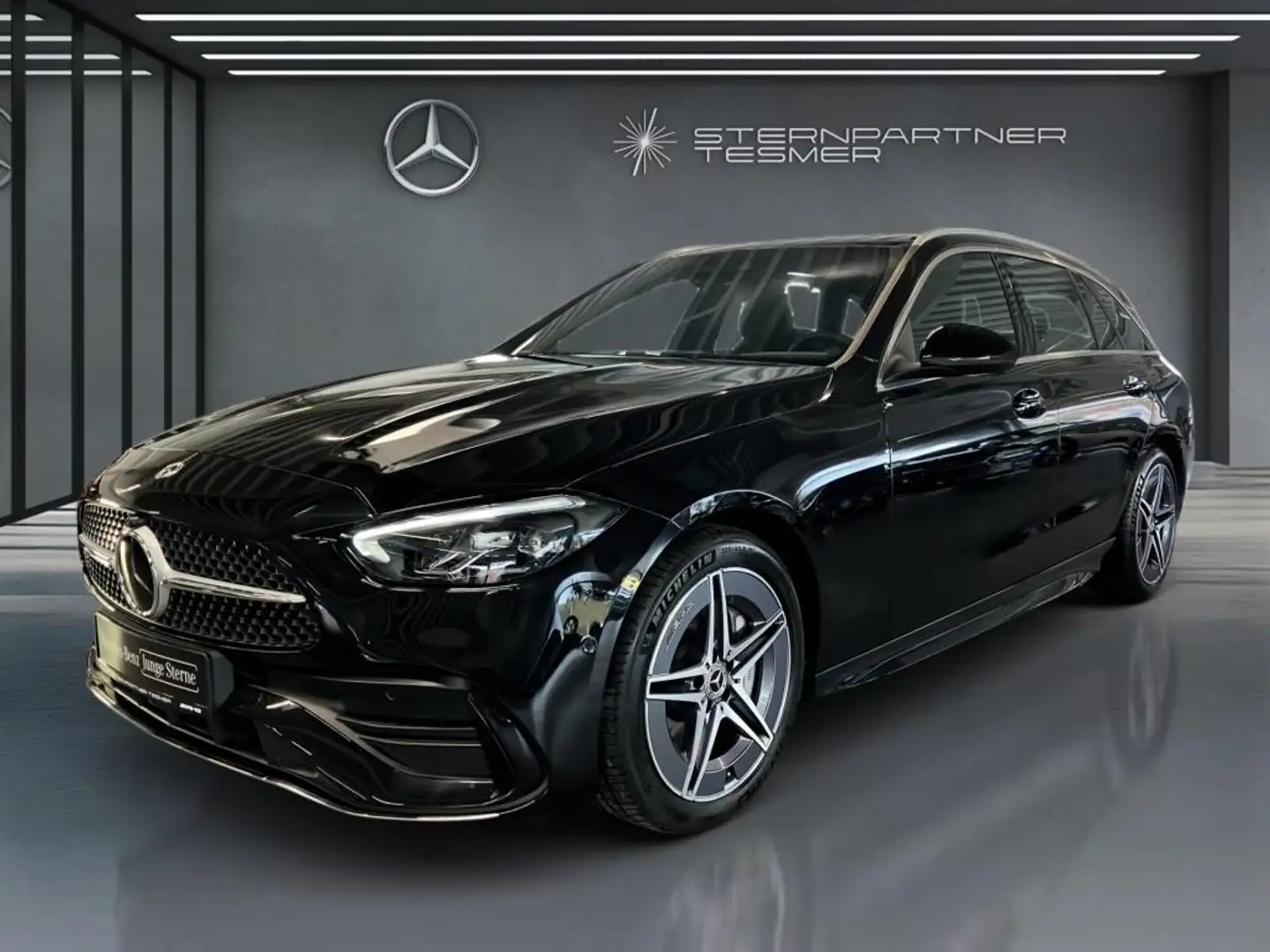 Mercedes-Benz C 300 d T AMG +KAM.+LED+TOTW.+AMBI.+DISTR.+AHK Schwarz - 1