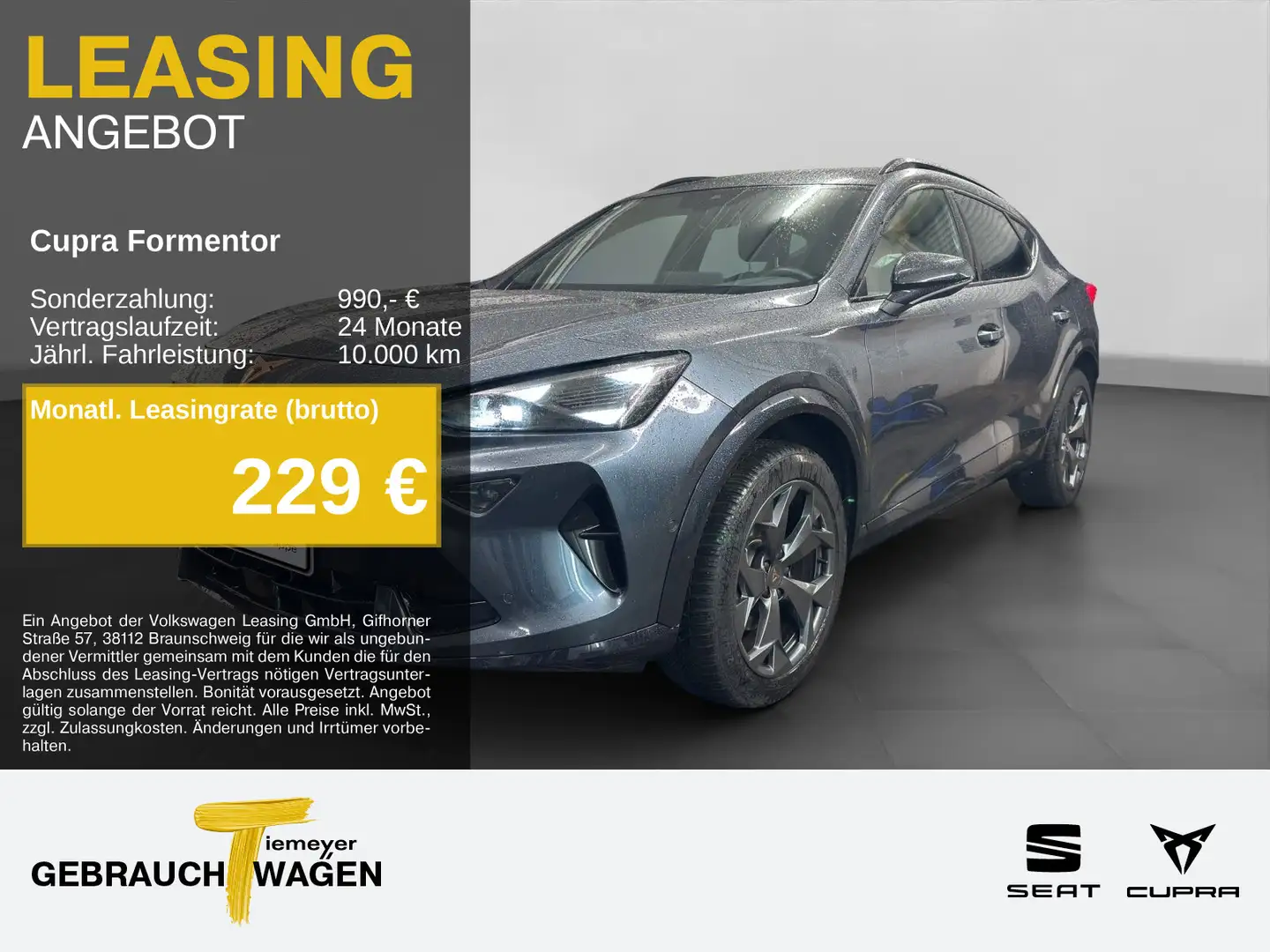 CUPRA Formentor 2.0 TDI DSG SIDE-ASSIST SUPERSPORT 360 Grau - 1